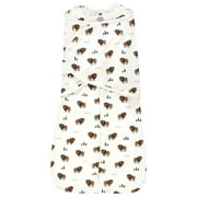 Hudson Baby Infant Boy Convertible Swaddle Sleep Sack, Wild Buffalo, 3-9 Months